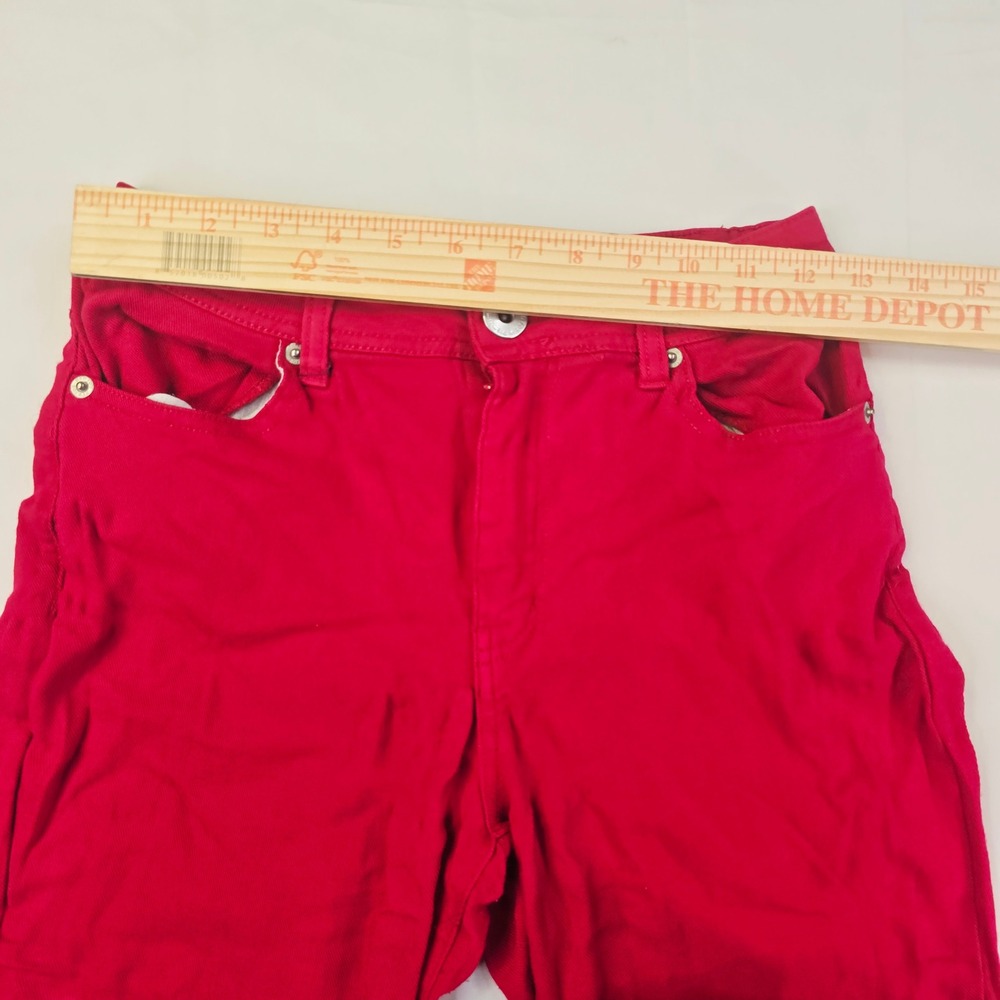 Redfox Skinny Jeans Women Size Large Red Stretch Five Pocket Casual Pants - Picture 6 of 11